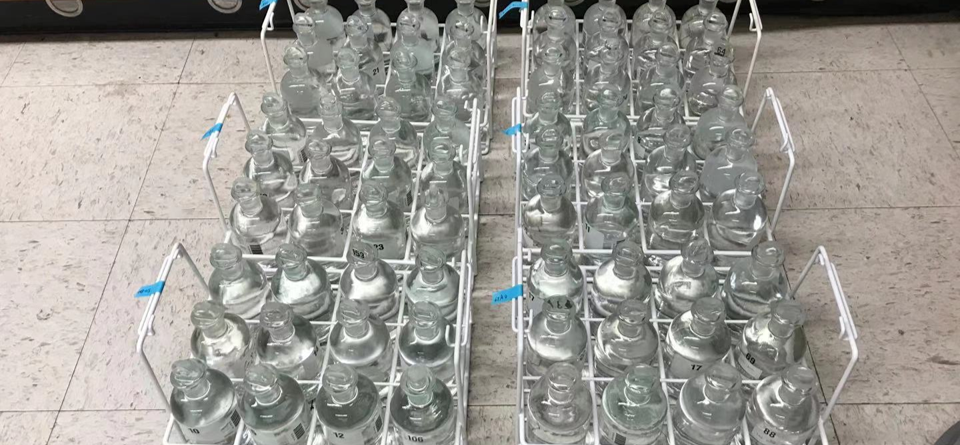 Standard OECD 301D closed bottle method for biodegradability test