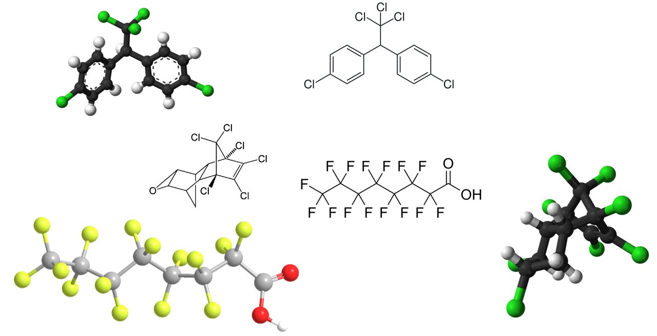 Example chemicals that have persistence, bioaccumulation, and toxicity (PBT) properties